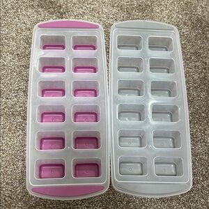 Pink and White Ice Cube Trays